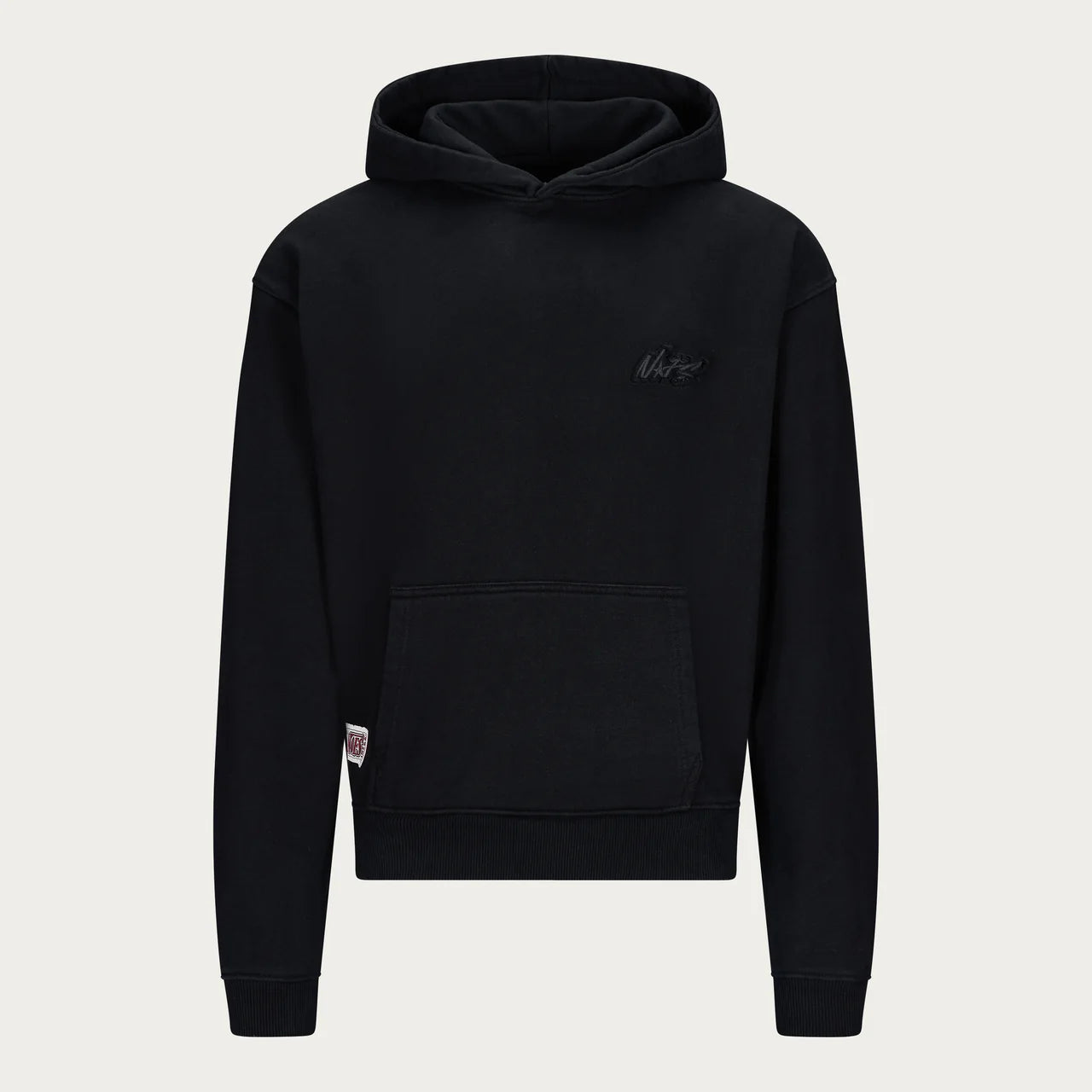 BLACK BASIC HOODIE