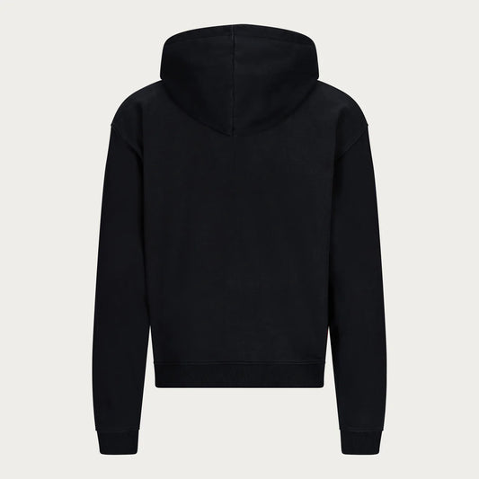 BLACK BASIC HOODIE