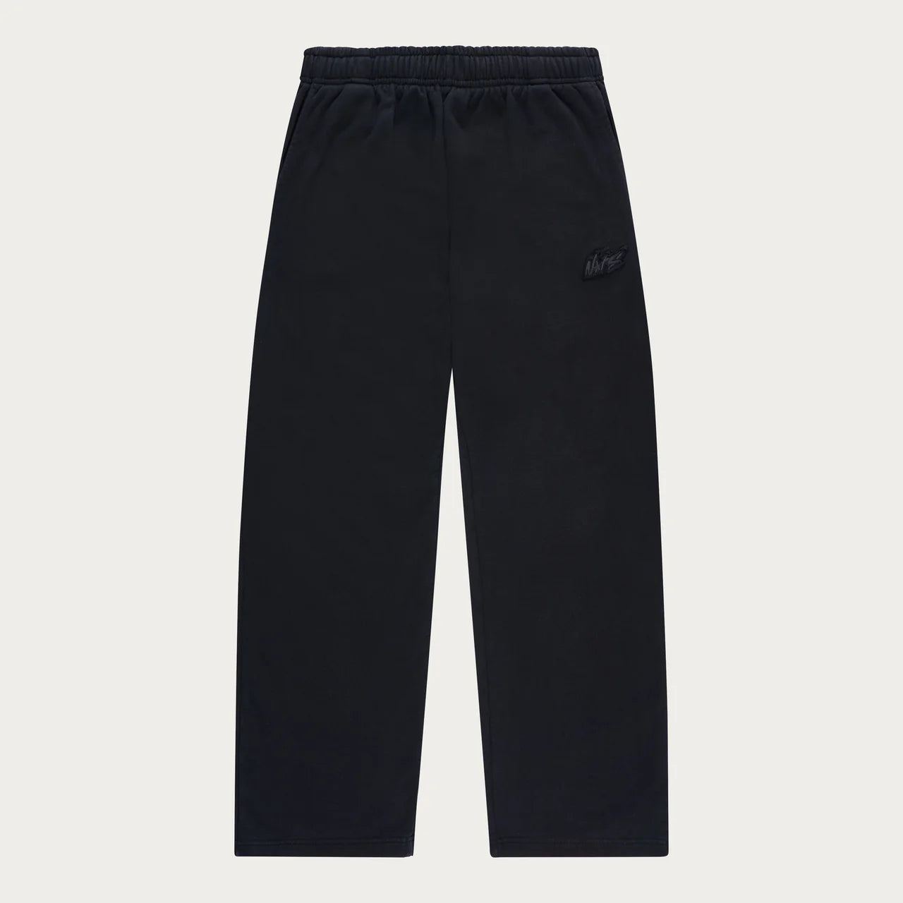 BLACK BASIC OPEN LEG JOGGER