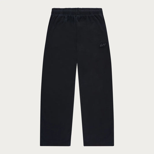 BLACK BASIC OPEN LEG JOGGER