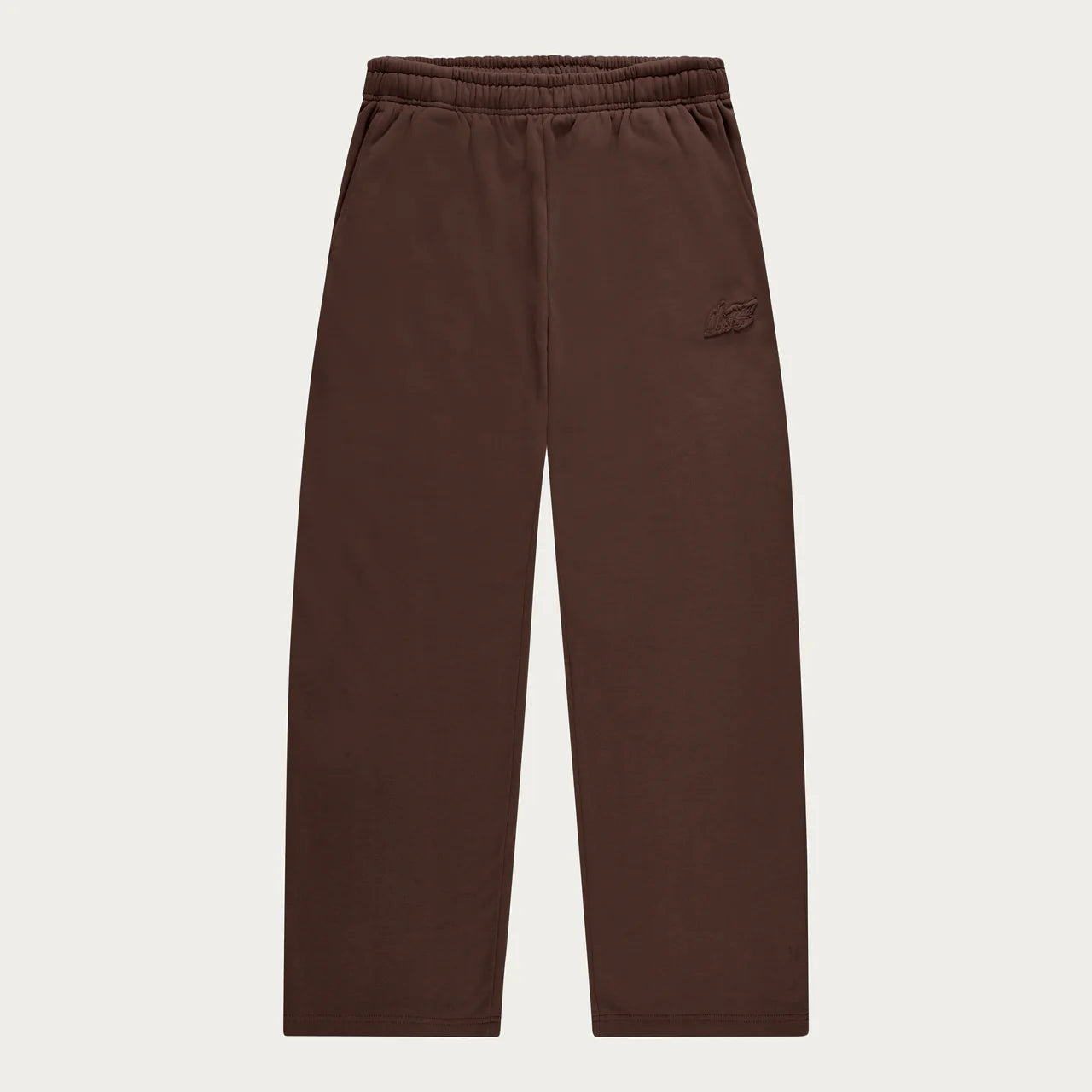 BROWN BASIC OPEN LEG JOGGER
