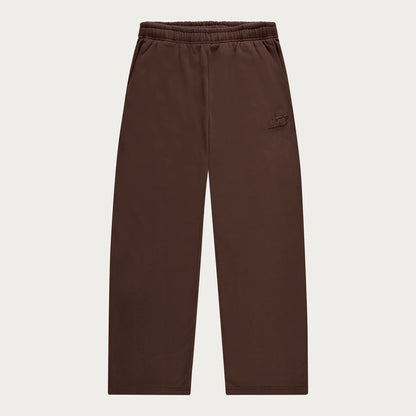 BROWN BASIC OPEN LEG JOGGER