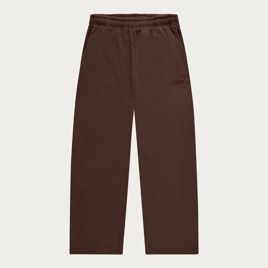 BROWN BASIC OPEN LEG JOGGER